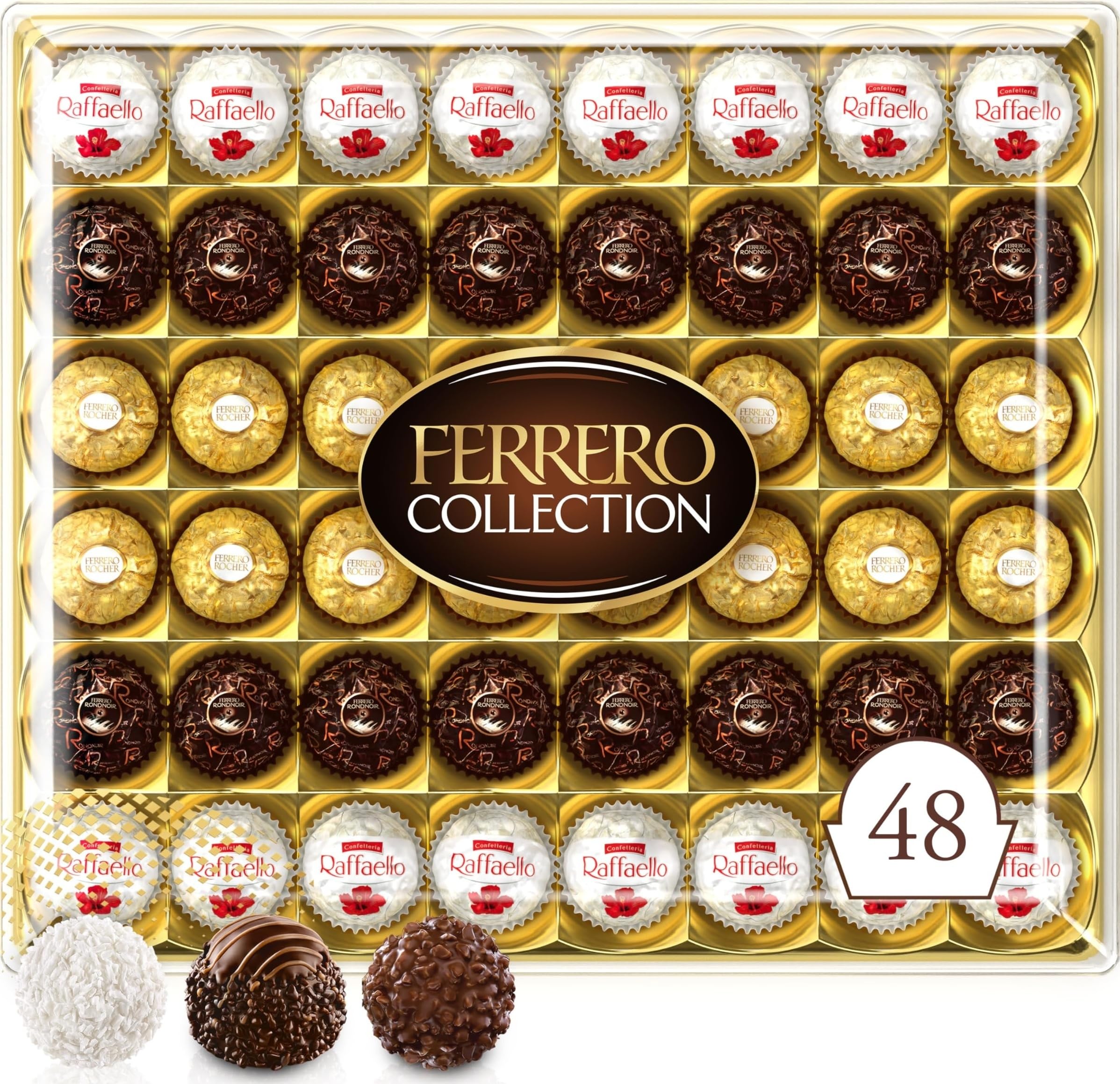 Ferrero Rocher Chocolate Box, 48 Chocolates, 518g