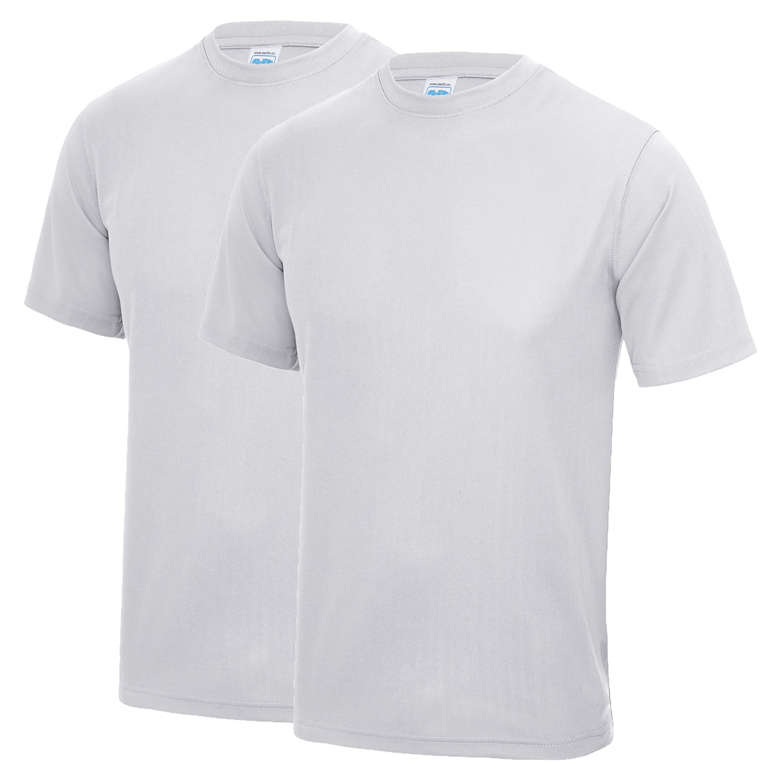 AWDis Just Cool JC001 Cool T 2 Pack - Ash - Medium