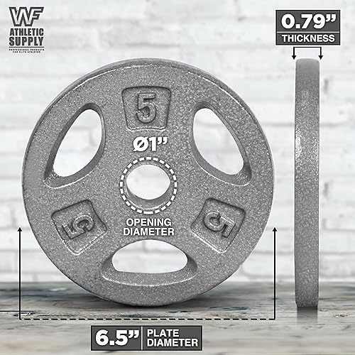 Miniatura 6 de WF Athletic Supply Juego de pesas de mancuernas ajustables con rizo EZ moleteado cromado de 1 pulgada o mango de barra recta, entrenamiento de