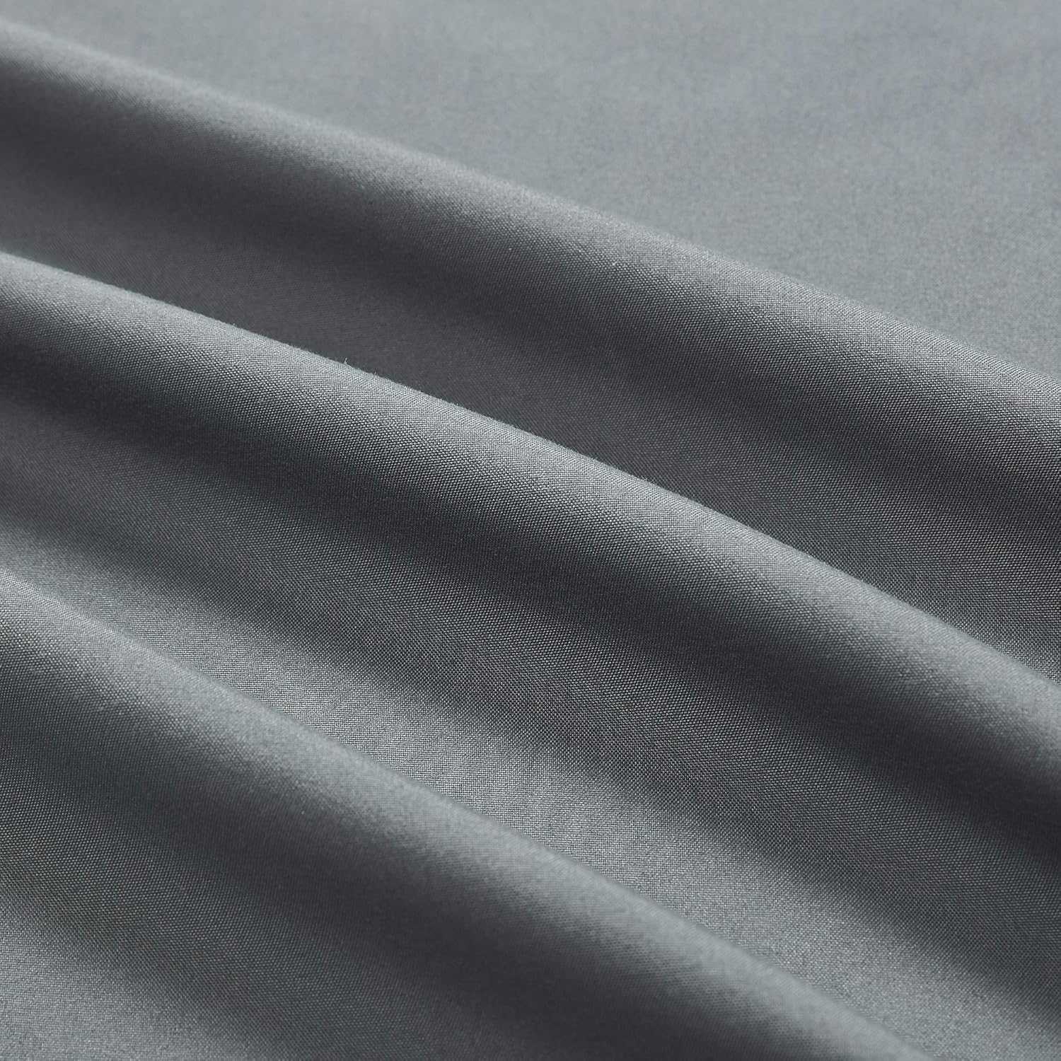 Cal King Bed Sheet Set, 6 PC Super Soft Microfiber Bedding Set, Wrinkle & Fade Resistant Sheet Set, Hotel Quality Fits Mattress Up to 14'' Deep Pocket, Grey