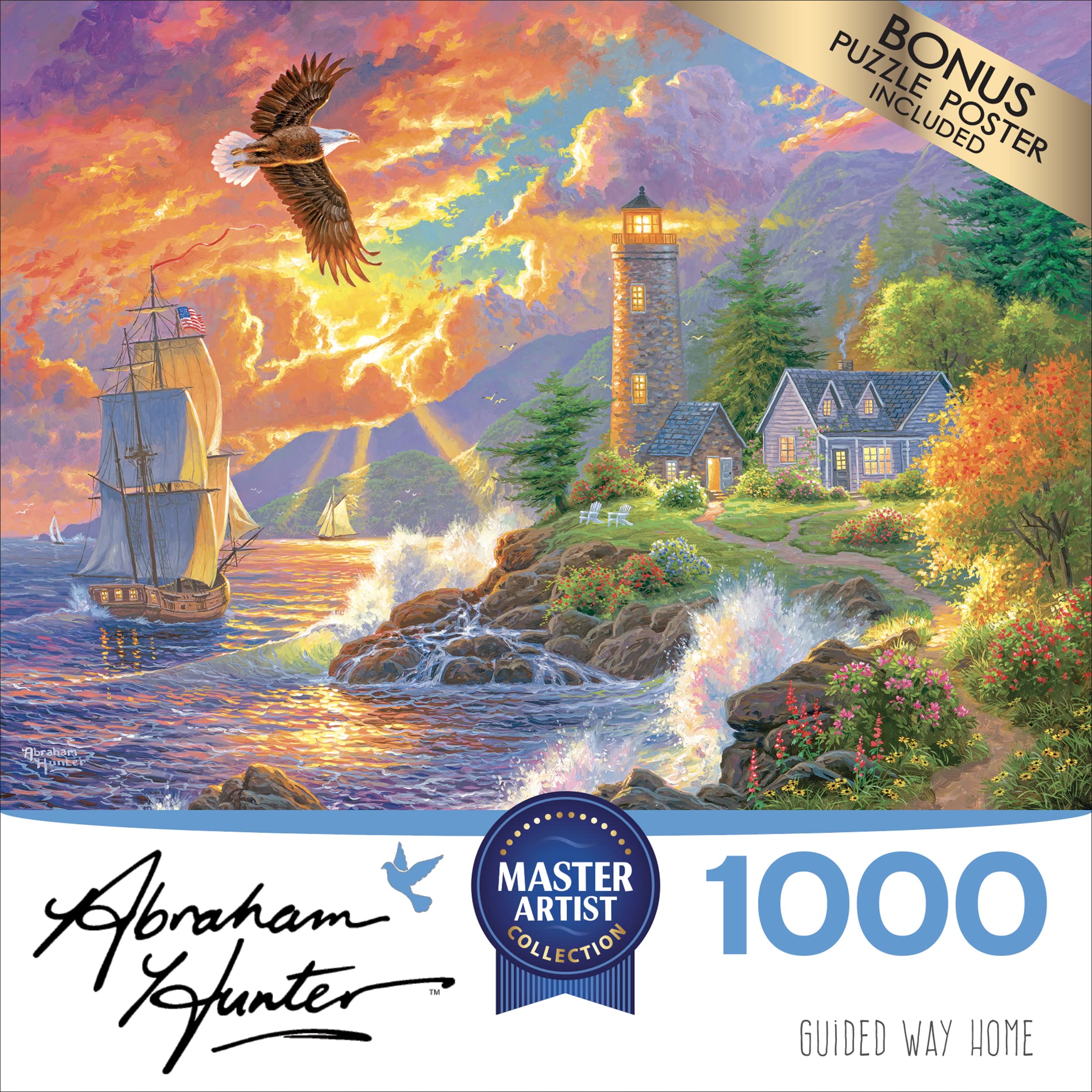 Amazon.com: RoseArt - Abraham Hunter - Guided Way Home - 1000