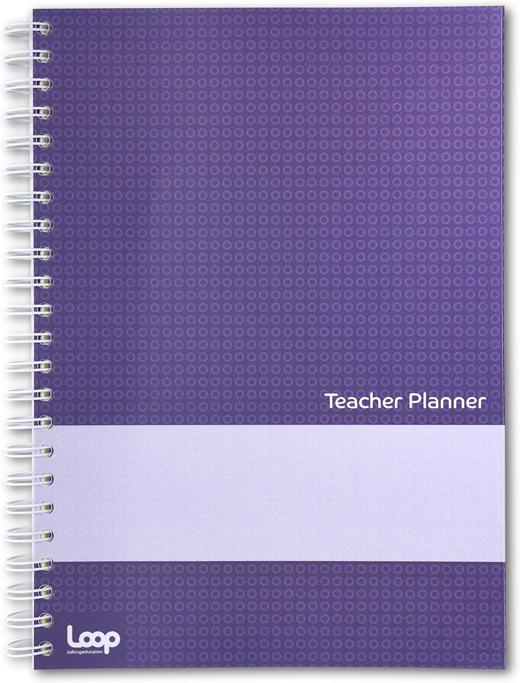 A4 5 Lesson Academic Teacher Planner, Purple