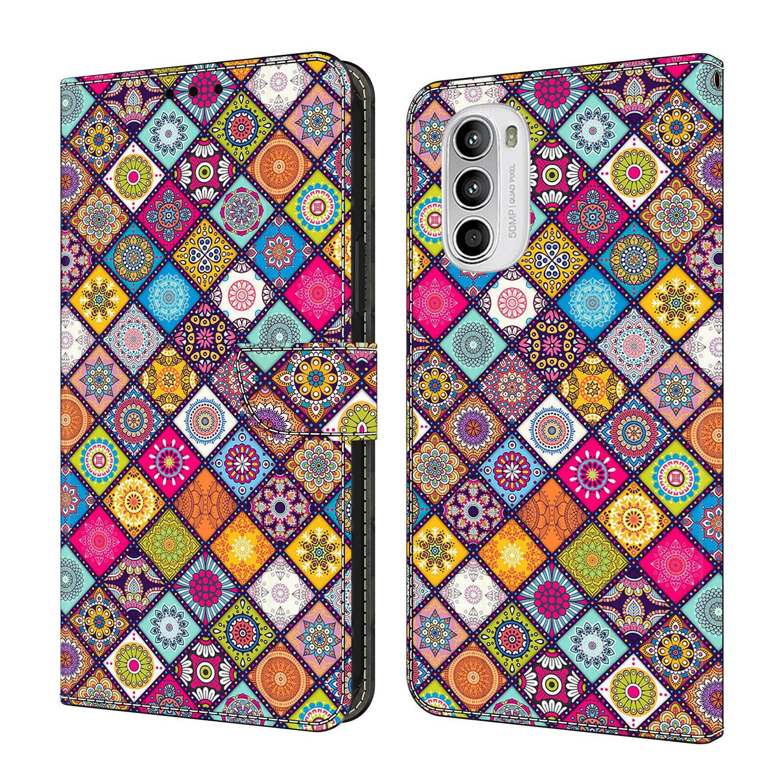 Étui cuir Xiaomi 14 Pro clapet magnétique au motif peint artistique unique - 8