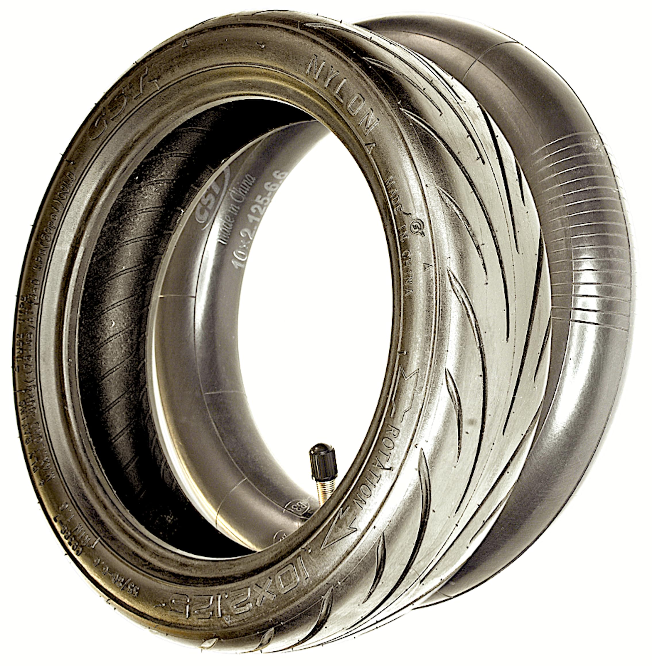 Pneumatico e fotocamera 10 x 2,125 pollici, 55/80-6,6 pollici, per monopattino elettrico