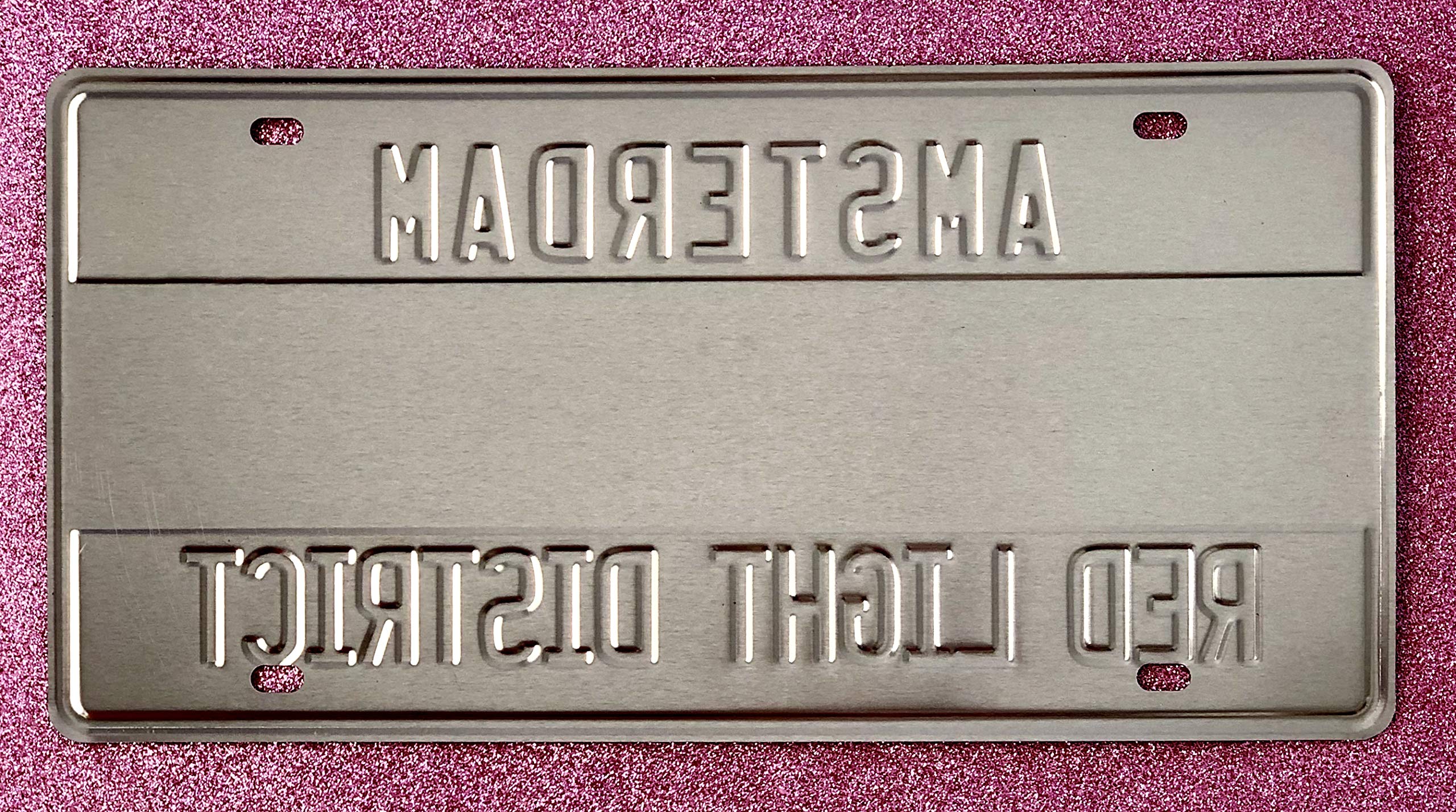 Vintage-Nummernschild Wanddekoration – 30,5x16 Cm, Blech, Mit Bohrungen, Für Bar, Küche, Garage