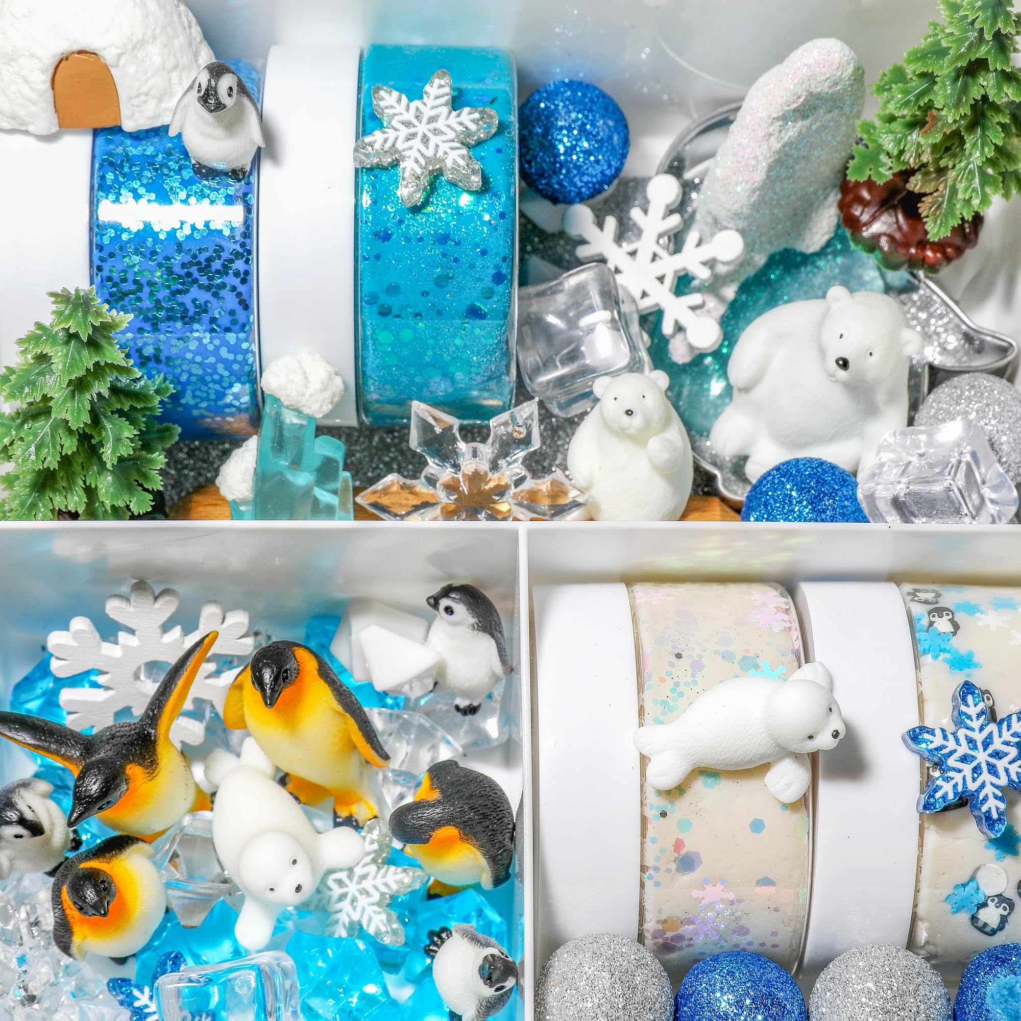 Kit de pâte à modeler d'hiver – Animaux arctiques et