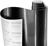 Vista 7 de VViViD+ - Vinilo para envoltura de coche con patrón de nido de abeja negro mate (1 x 5 pies)