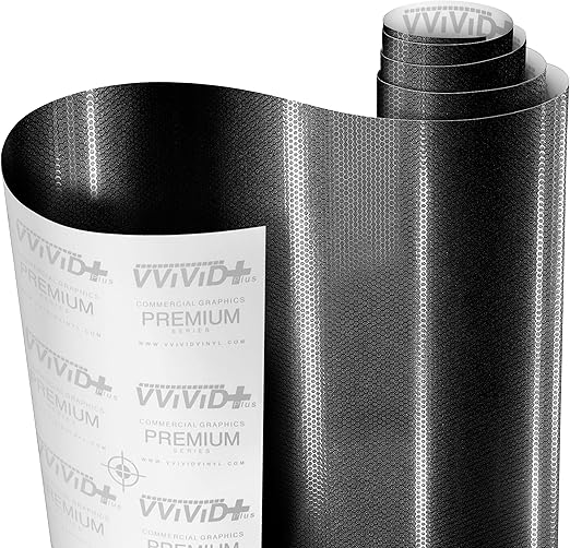 VViViD+ Honeycomb Matte Black Small Pattern Car Wrap Vinyl (10ft x 5ft)