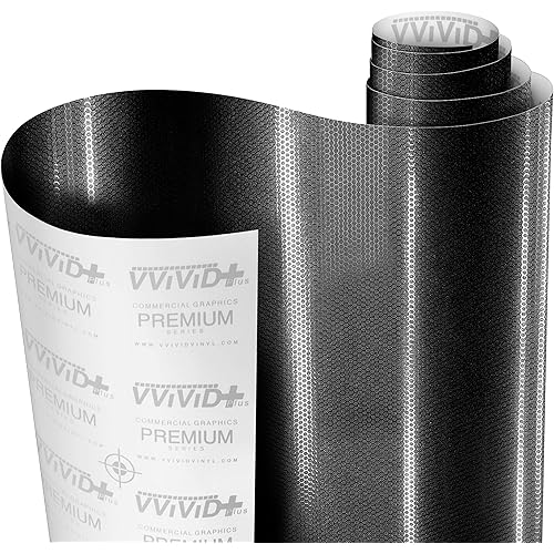 VViViD+ Honeycomb Matte Black Small Pattern Car Wrap Vinyl (1ft x 5ft)