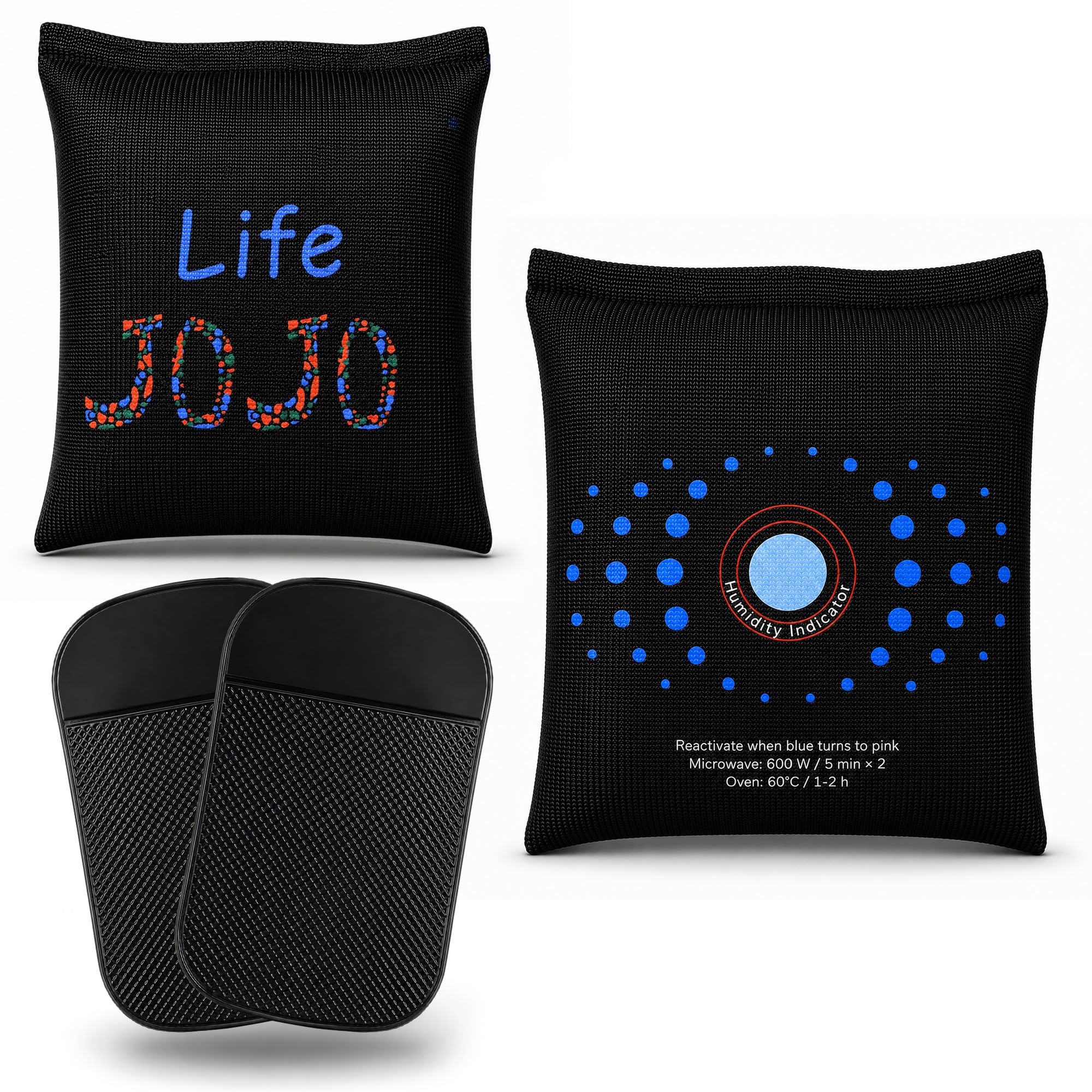 JOJOlife Car Dehumidifier Bag, 2 × 380 g, Prevents Foggy Windscreens
