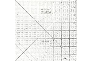 Sew Kind Of Wonderful Sew Square 8 8 1/2 inch Square Quilting Ruler