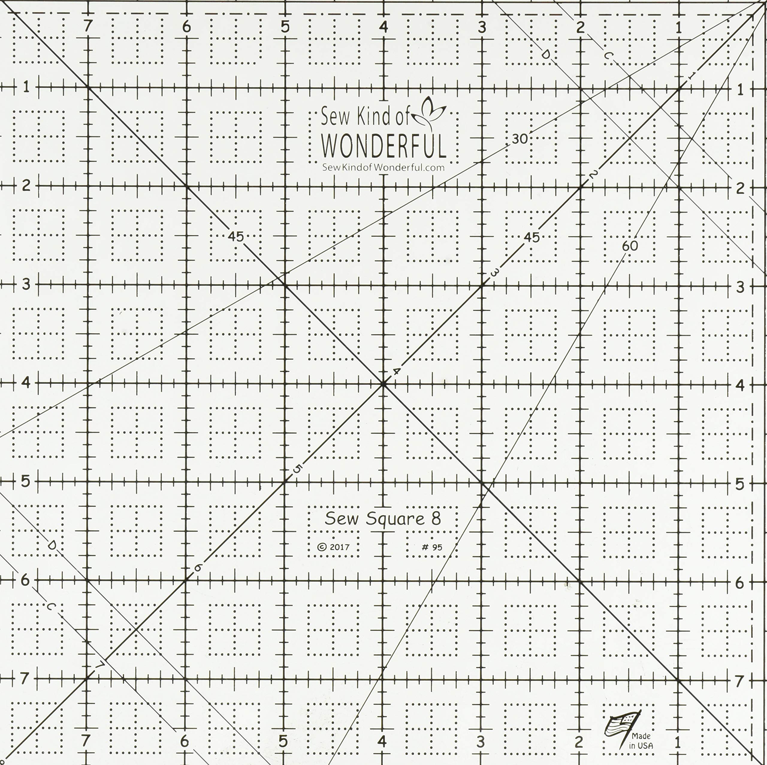 Sew Kind of Wonderful Ruler Sew Square 8