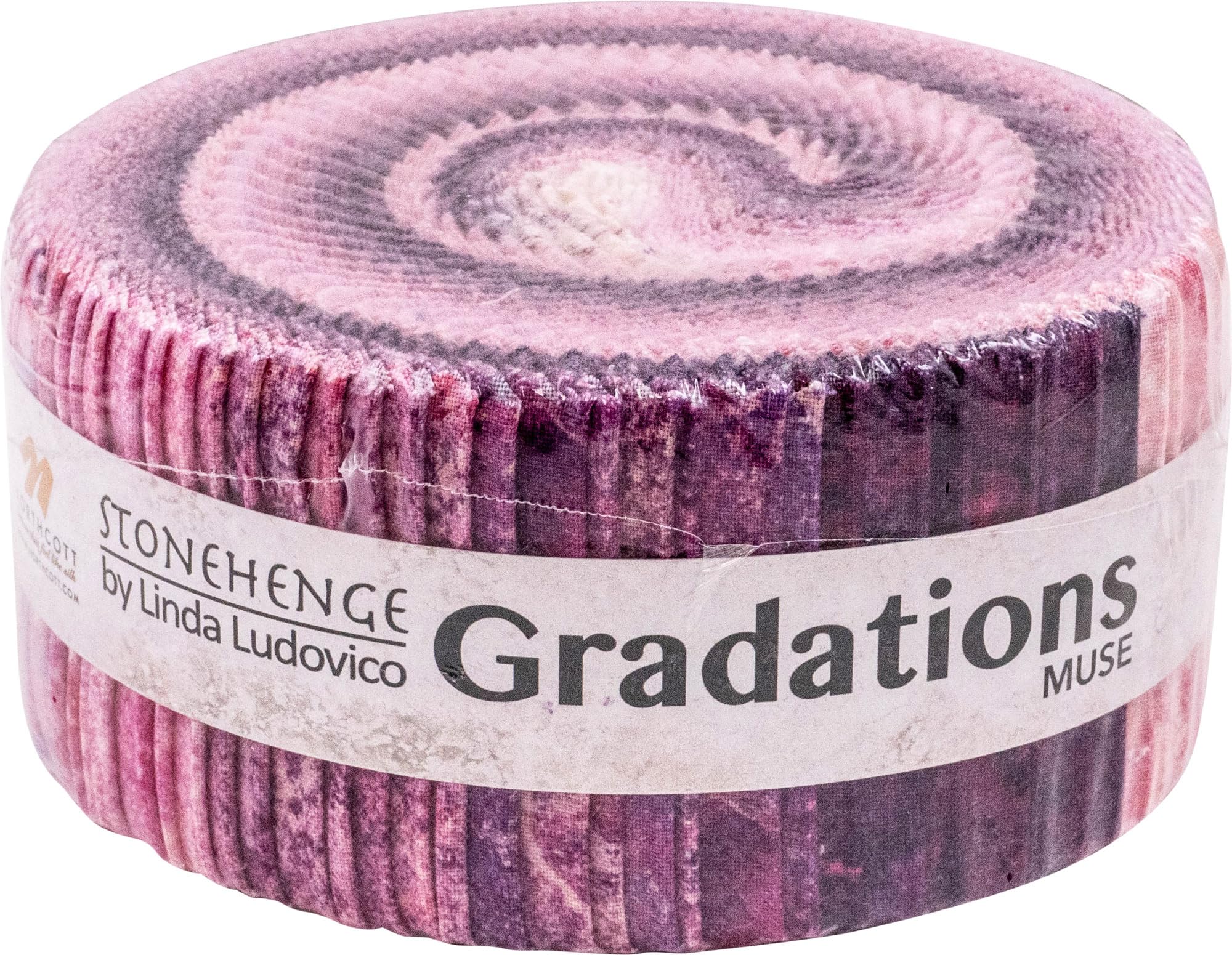 Northcott Assorted Linda Ludovico Stonehenge Gradations Ii Muse Strips 40 2.5-Inch Strips Jelly Roll Sgrad40-28