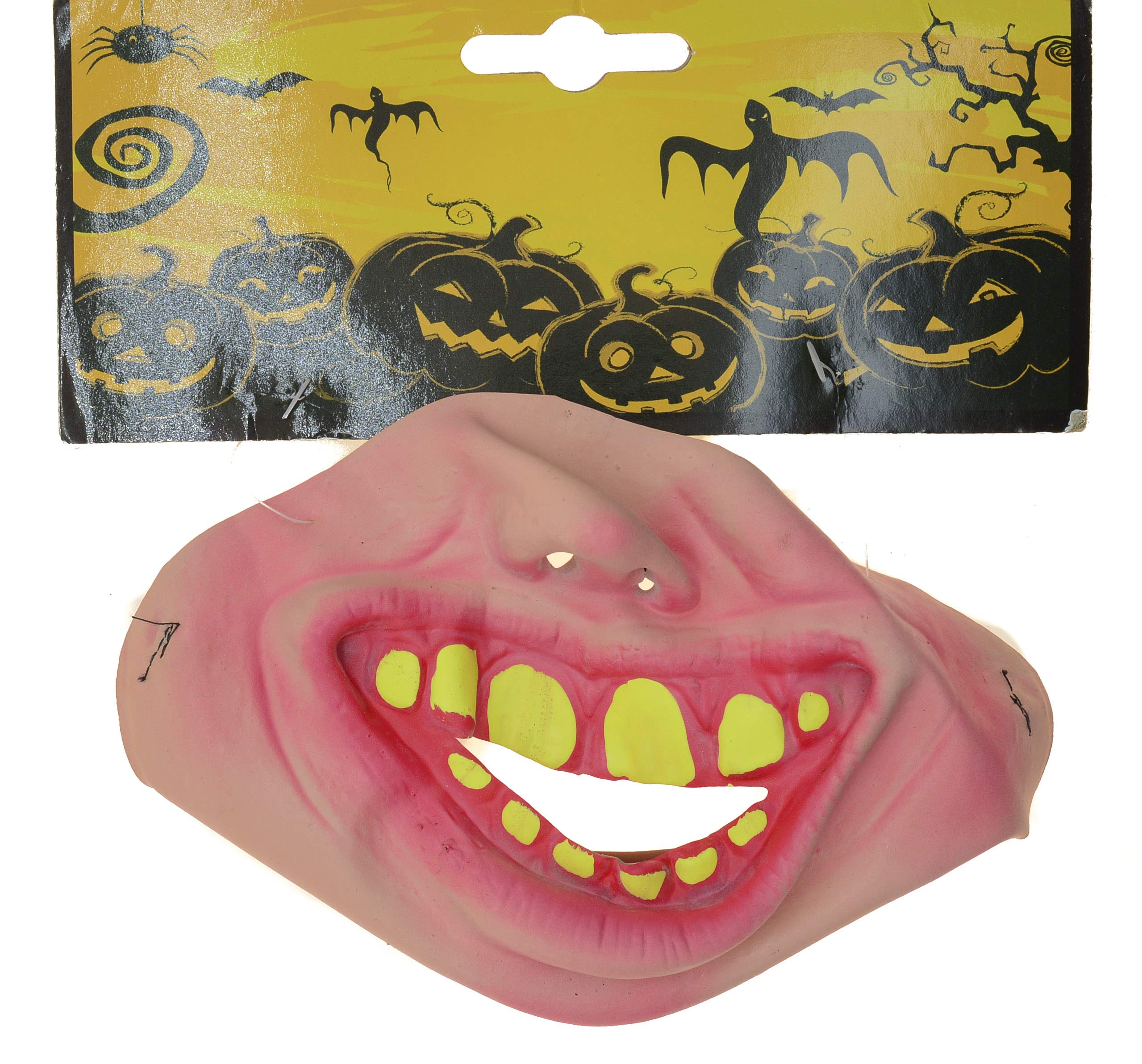 PROtasticFunny Big Teeth Grin Smile Latex Half Face Mask Fancy Dress Party Halloween Masquerade