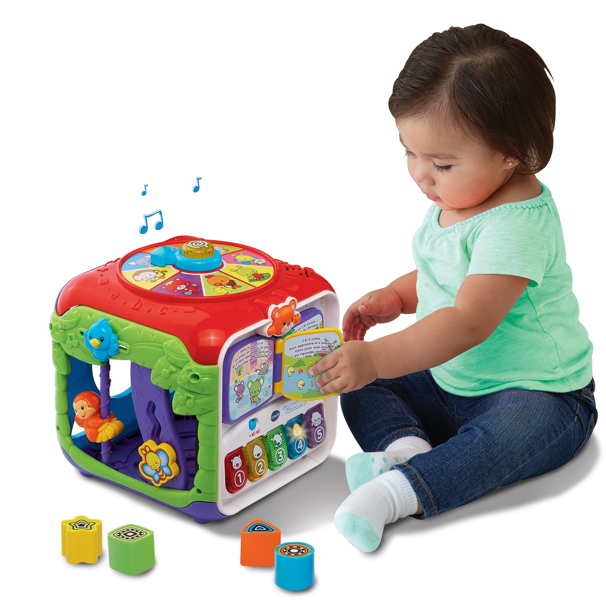 VTech Super Cubo delle Scoperte Giochi Educativi Bambini 9-36 Mesi | Forme, Pianoforte, Tante Attività, Gioco Interattivo, Lingua Italiana, Batterie Incluse