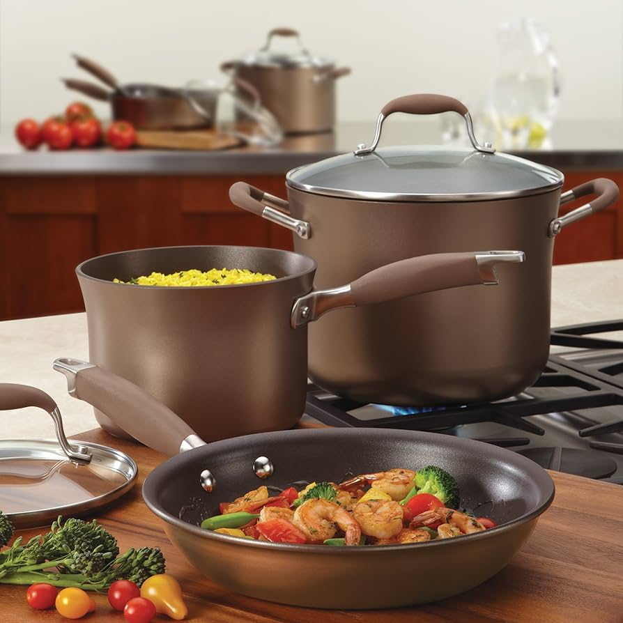 未使用品アノロンAnolon 2QT カバー付きソースパン Amazon.com: Anolon Advanced Hard Anodized Nonstick Sauce Pan