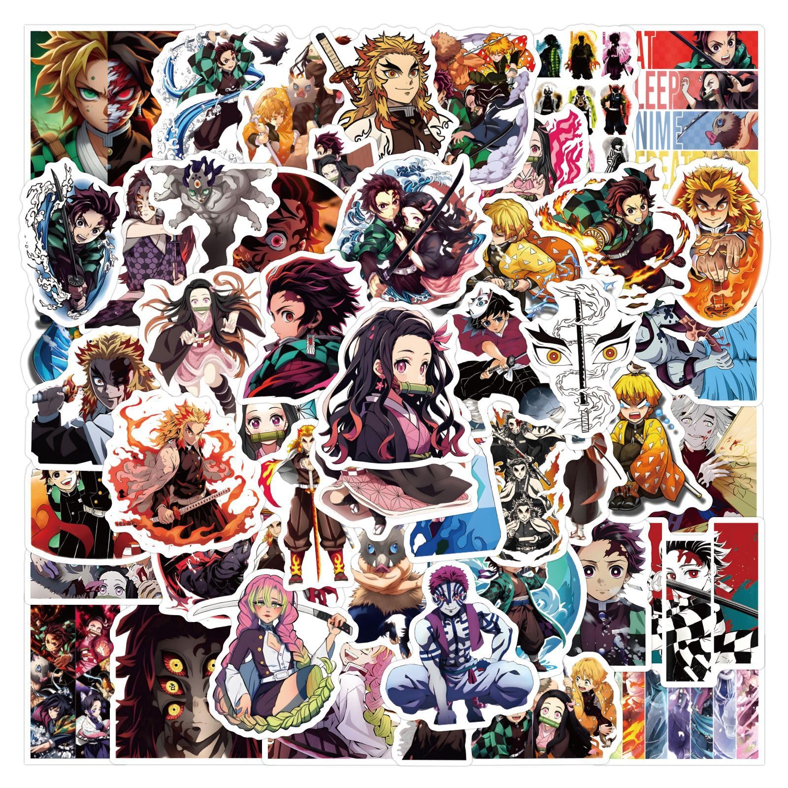 100 pezzi anime adesivi misti anime per laptop, paraurti, skateboard, bottiglie d'acqua, computer, telefono, pacchetto di adesivi anime per bambini/ragazzi