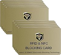 Vista 30 de SaiTech IT Tarjeta de bloqueo RFID, una tarjeta protege todo el monedero, NFC sin contacto, protector de tarjeta de crédito bancario sin contacto