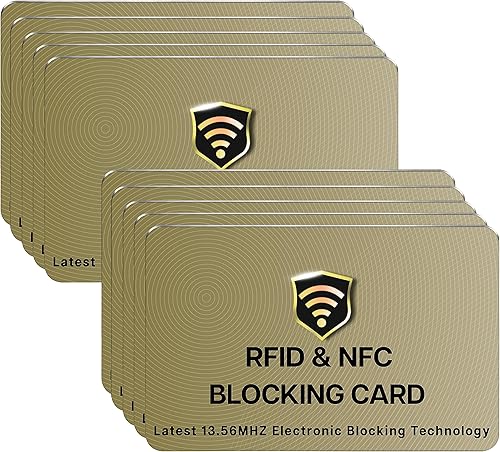 SaiTech IT Tarjetas RFID, una tarjeta, protege todo el monedero para hombres y mujeres, protector de tarjeta de crédito bancaria sin contacto,