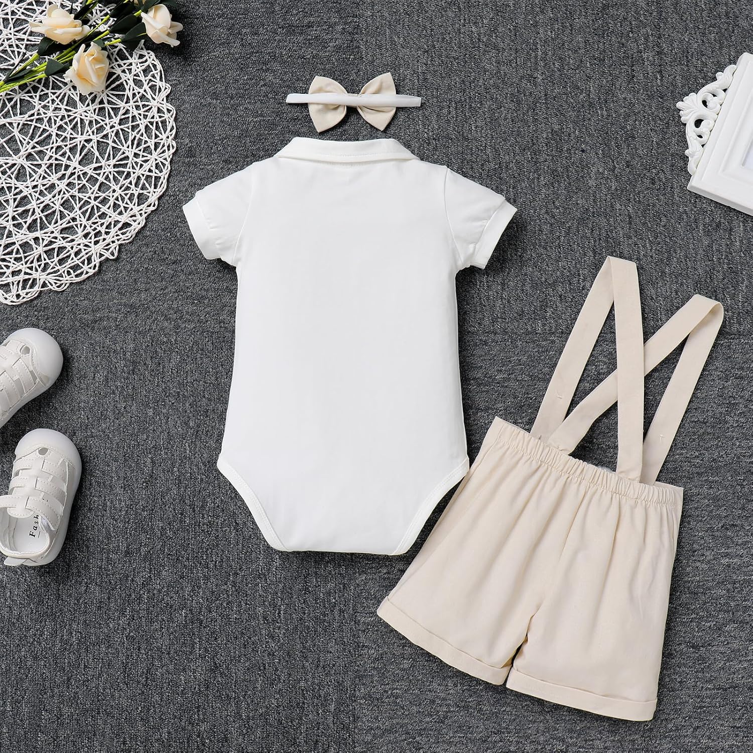 IBTOM CASTLE Baby Boys Formal Outfits Wedding Gentleman Suit 1st Birthday Cake Smash Bowtie Baptism Clothes - Image 3