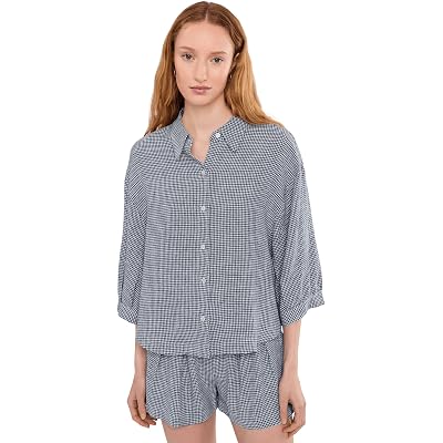 Eberjey Linen Blend Relaxed Sleeve Top