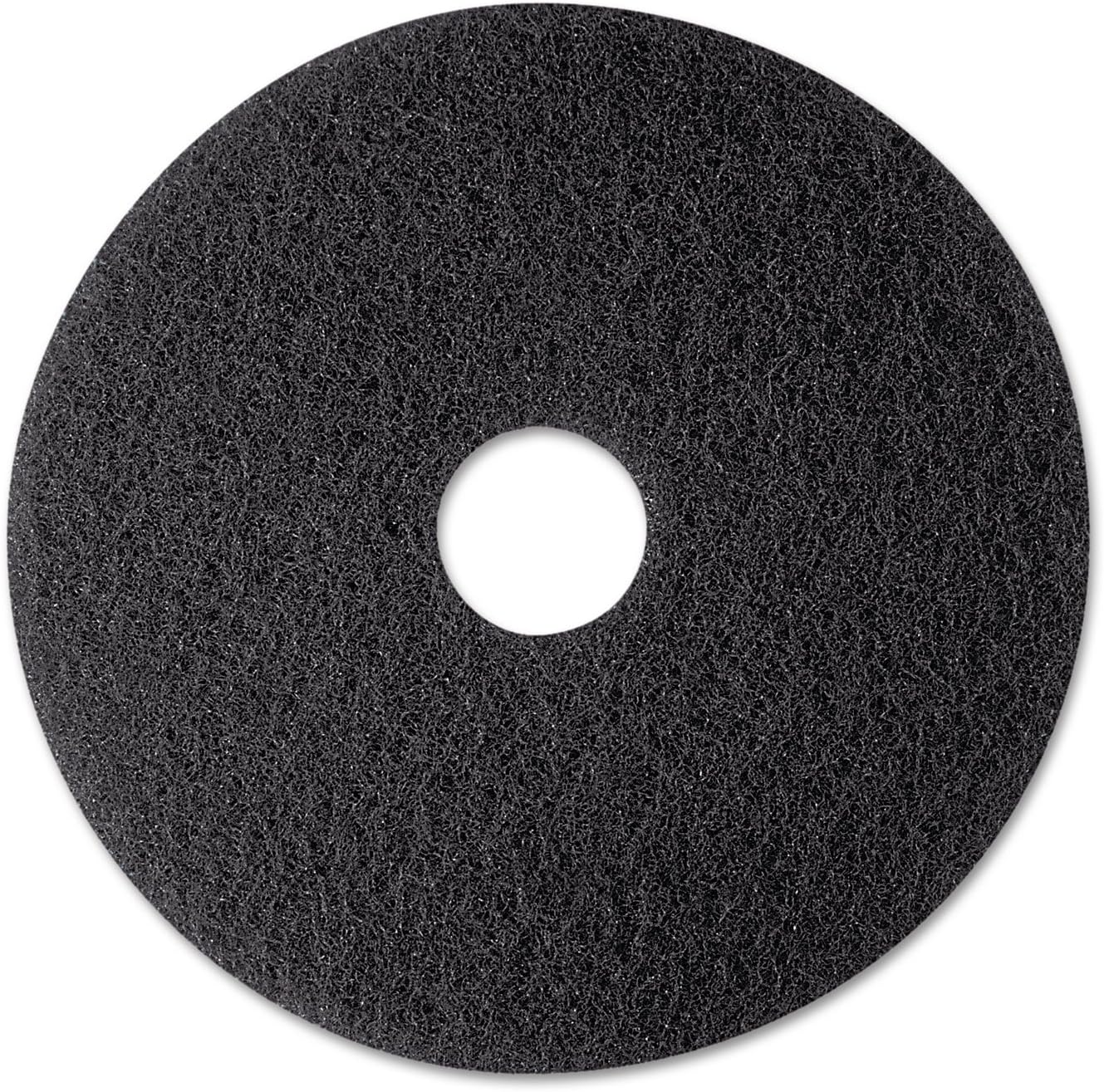 Black Stripper Pad 7200, 12" Floor Care Pad (Case of 5) : 12 inches