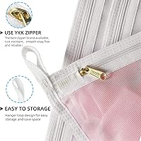 Vista 4 de TENRAI Delicates - Bolsas de lavandería de malla fina para ropa interior, lencería, brasier, pantimedias, calcetines, uso de cremallera YKK, tiene