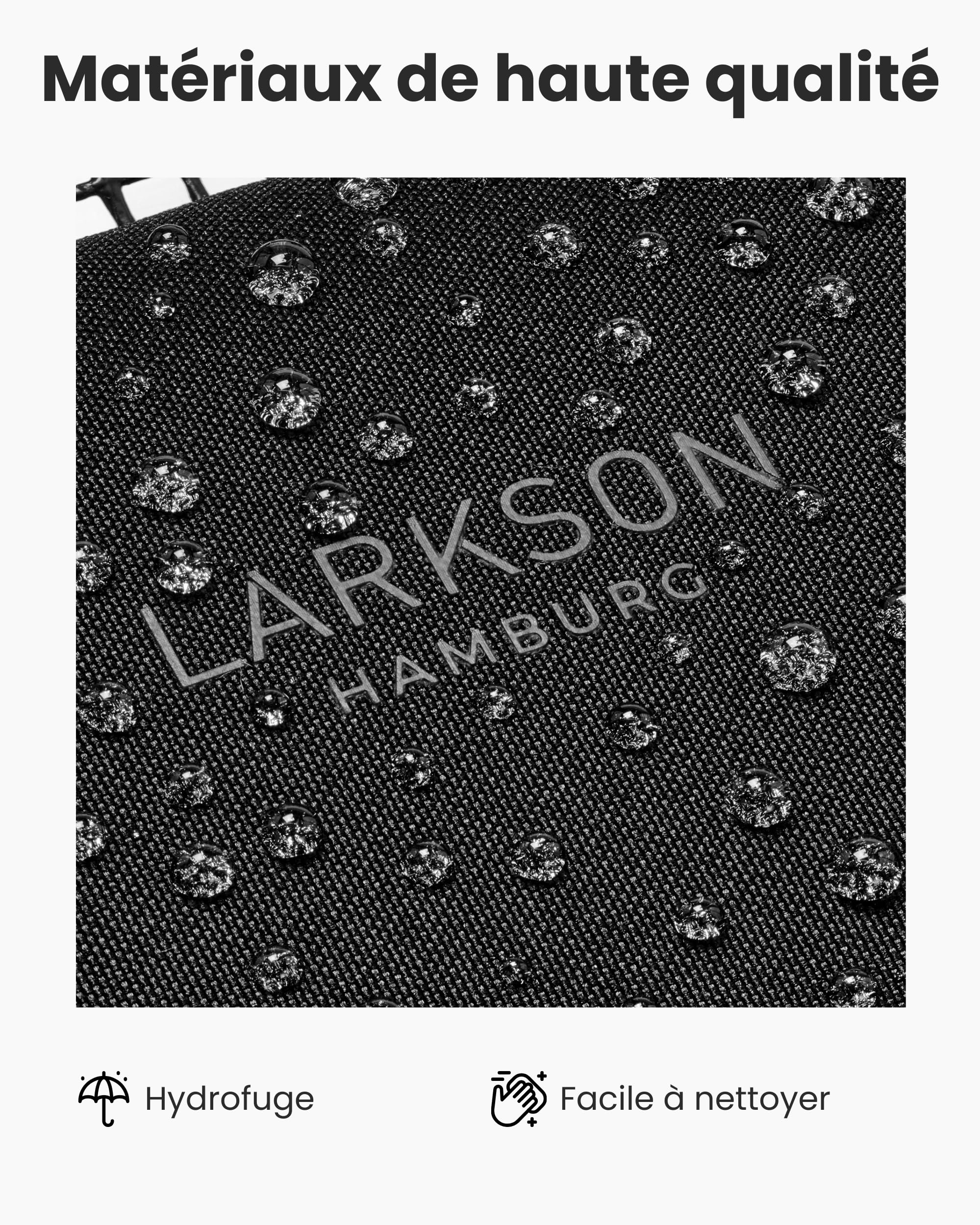 Larkson Sac de Transport pour Petits Chiens jusqu'à 12kg Noir - Tjark - Cage de Transport pour Avion - Sac pour Voyager avec Chien & Chat - Conforme aux Normes de la Plupart des Compagnies Aériennes