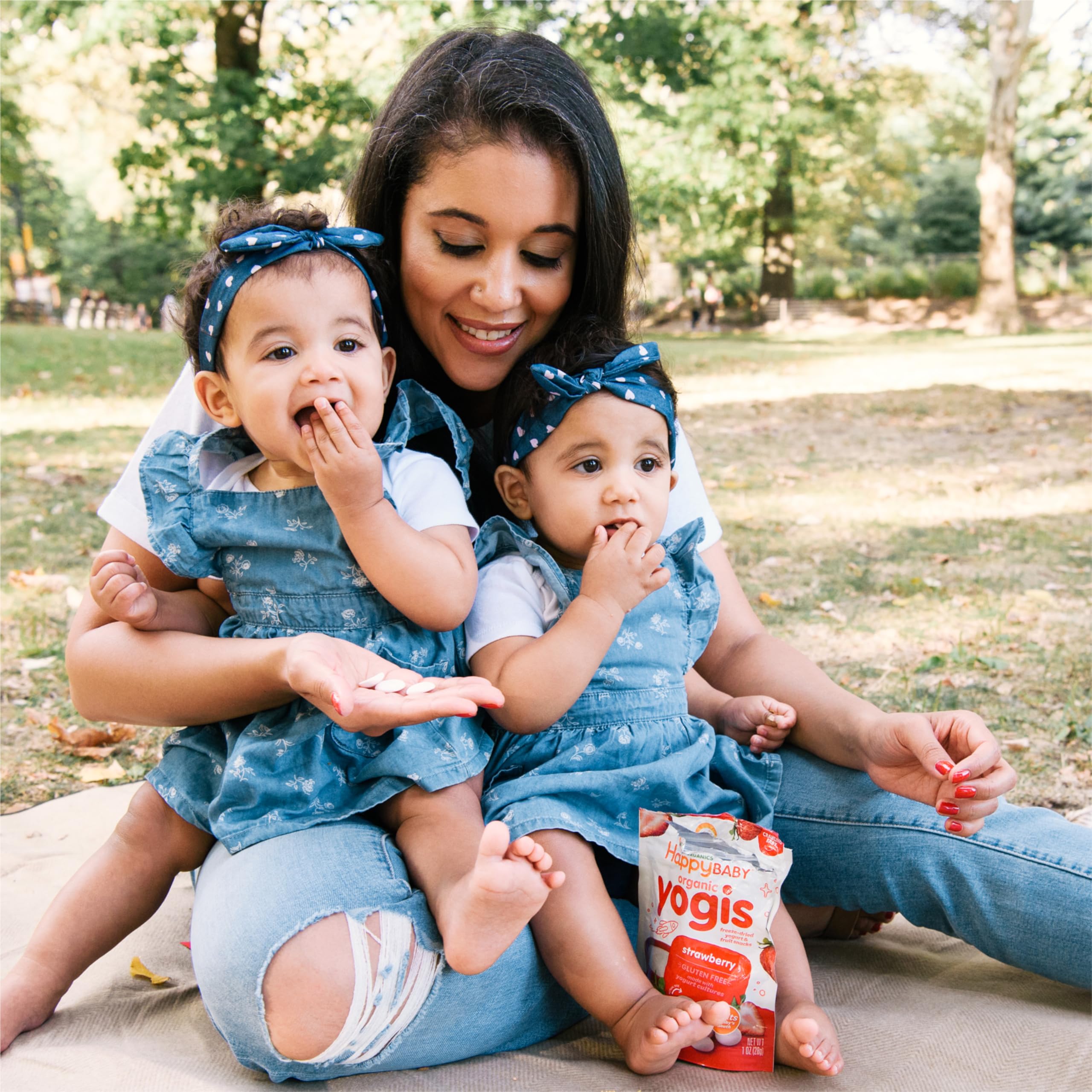 Happy Baby Organics Baby Snacks, Greek Yogis, Freeze Dried Yogurt