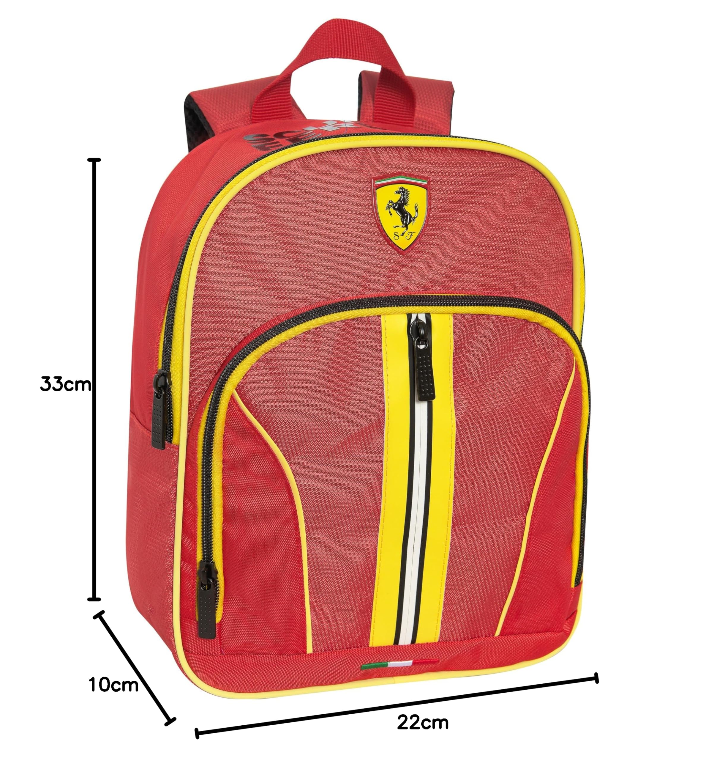 Franco Cosimo Panini 71999 - Mini mochila unisex para niños y niños, rojo Rudy, 23 x 30 x 10 cm, Rojo Rudy, 23 x 30H x 10 cm