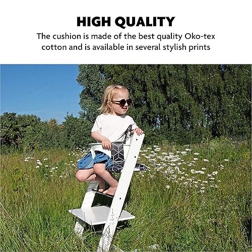 Miniatura 7 de Ukje  Cojín para Stokke Tripp Trapp  Muchos colores y patrones  Hecho a mano en Europa  Compatible con silla alta Tripp Trapp silla alta Stokke para