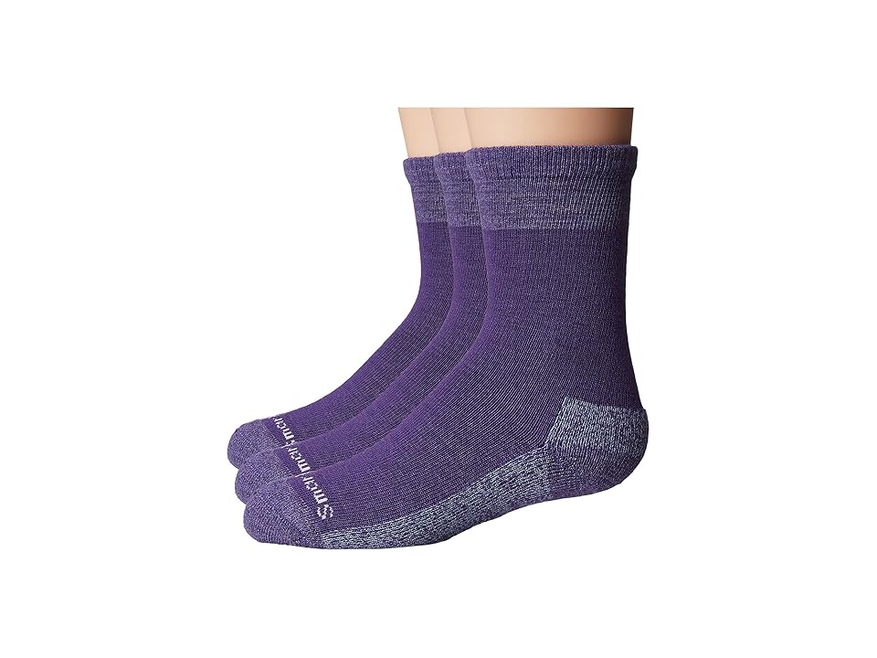 

Smartwool Hiker Street 3-Pack (Toddler/Little Kid/Big Kid) (Mountain Purple Heather) Crew Cut Socks Shoes, Metallic