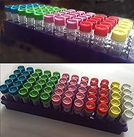 Vista 5 de Soporte de tubo de centrífuga PCR de microcentrífuga de doble panel de 5 piezas, 60 pozos