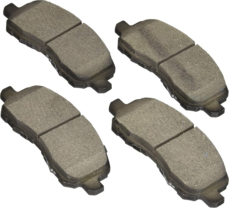 BOSCH BE866H Juego de pastillas de freno de disco de cerámica azul con tornillería - Delantero | Compatible con Chrysler 200 selecto; Dodge Avenger, Calibre; Jeep Brújula, Patriota; Mitsubishi Eclipse, Outlander y más