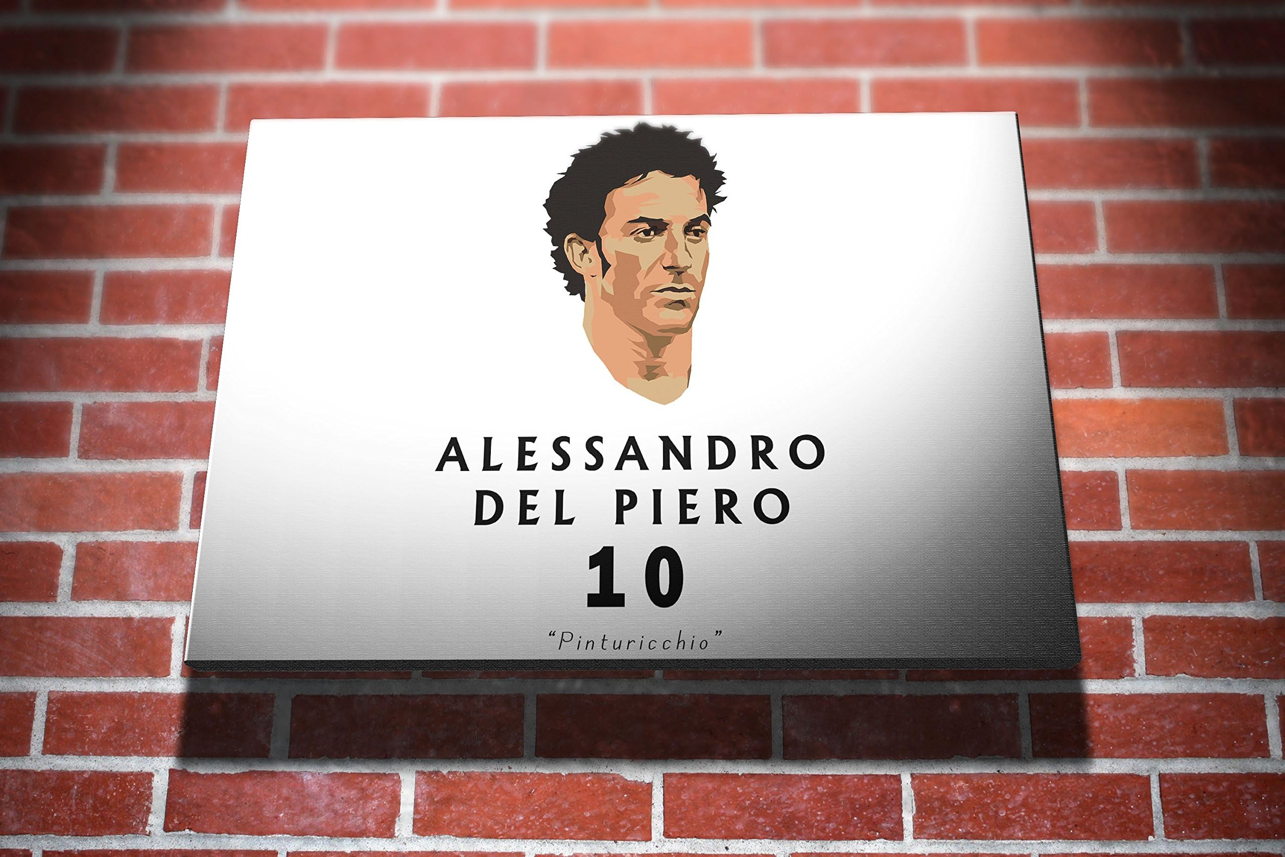 Alessandro Del Piero Juventus Italy Football Gallery Framed Canvas Art Picture Print