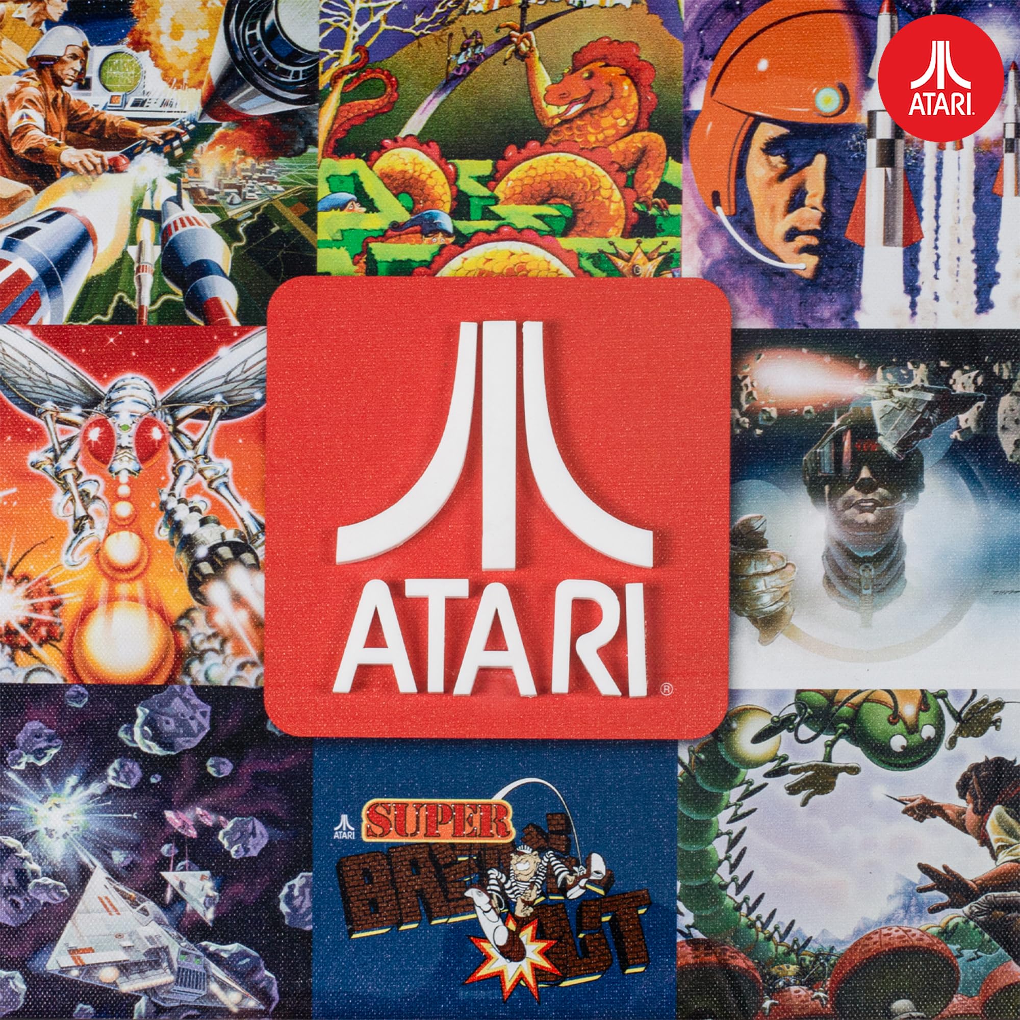 Official Atari 3D Wall Art, Authentic Atari Legends Collection for