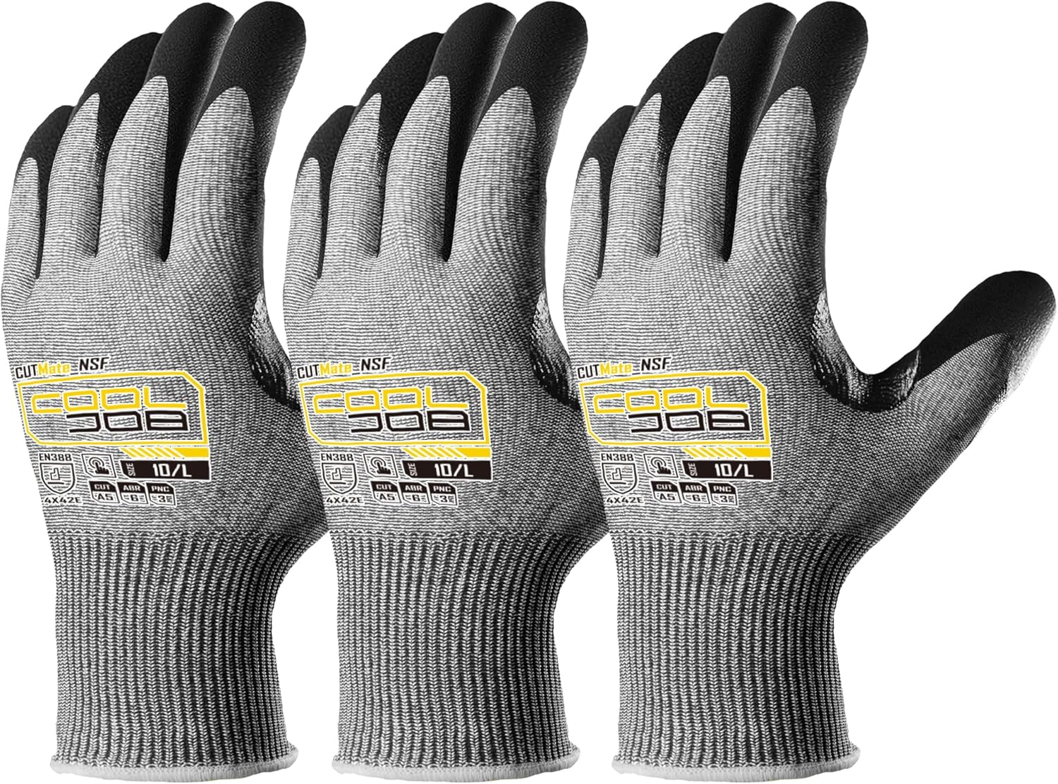 COOLJOB ANSI A5 Cut Resistant Gloves...