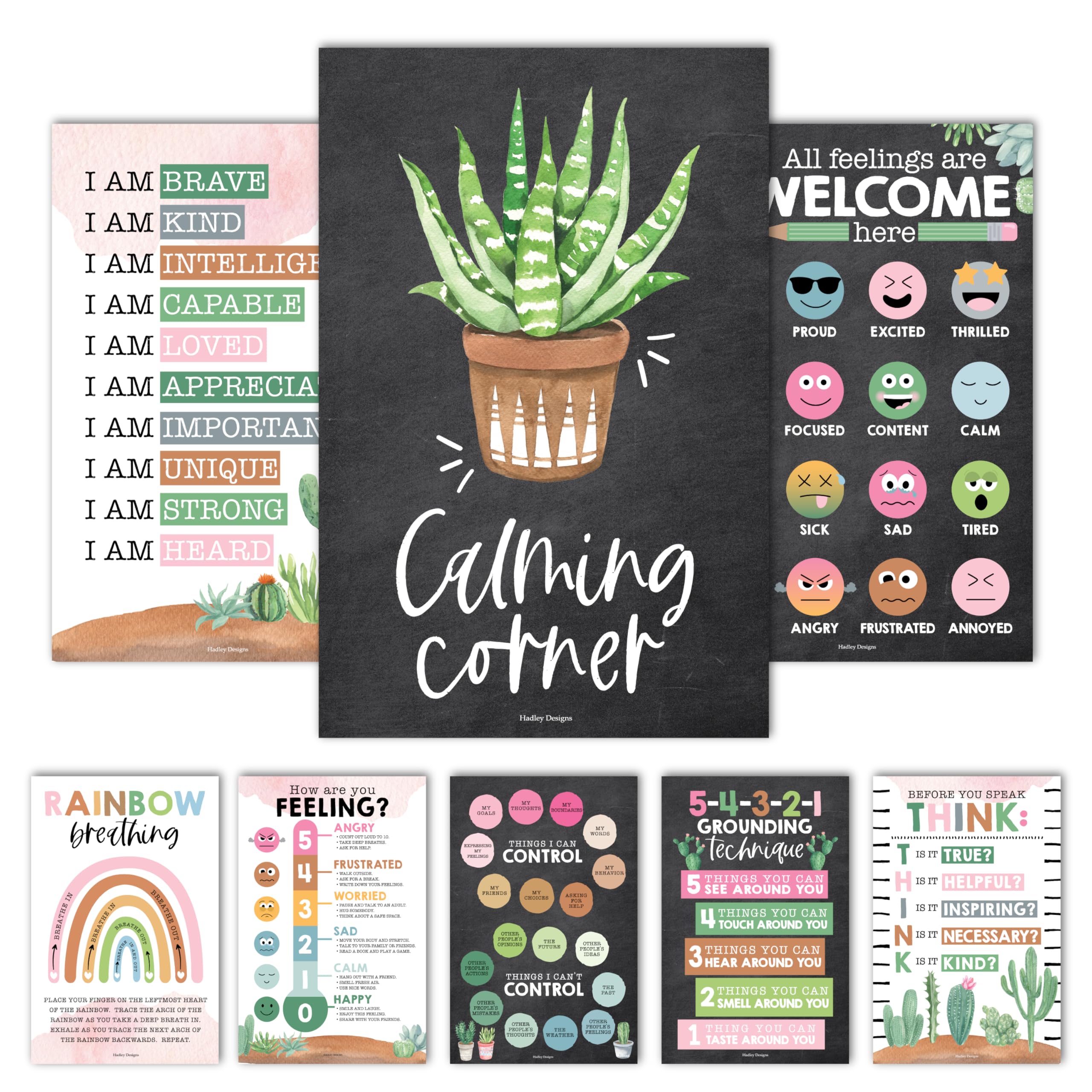 Snapklik.com : Hadley Designs Calming Corner Posters For Classroom ...