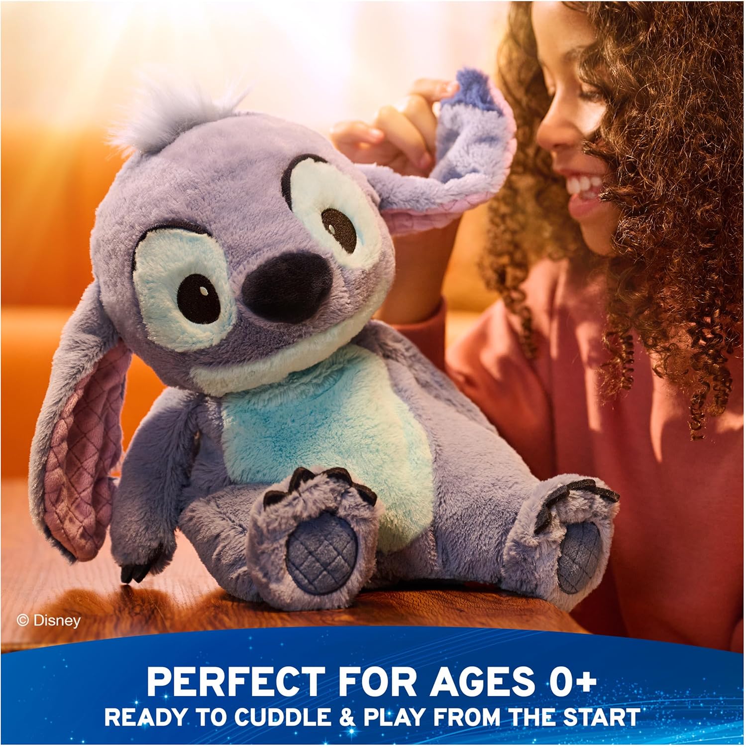 GUND Disney Official Stitch Oh So Snuggly Plush, Disney Lilo & Stitch Plushies, Alien Stuffed Animal for Babies, Kids and Collectors, Blue, 12.5” - Image 7