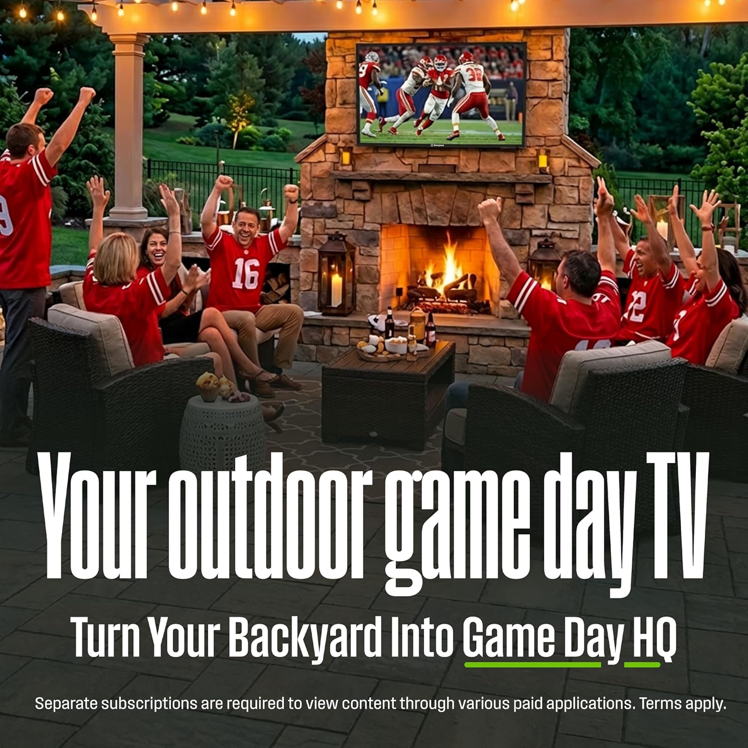 Westinghouse PS Series 55″ 4K UHD Partial Sun Outdoor TV, 700+ Nits High-Brightness Anti-Glare Display, Xumo Smart TV, Weather-Resistant Outdoor Television