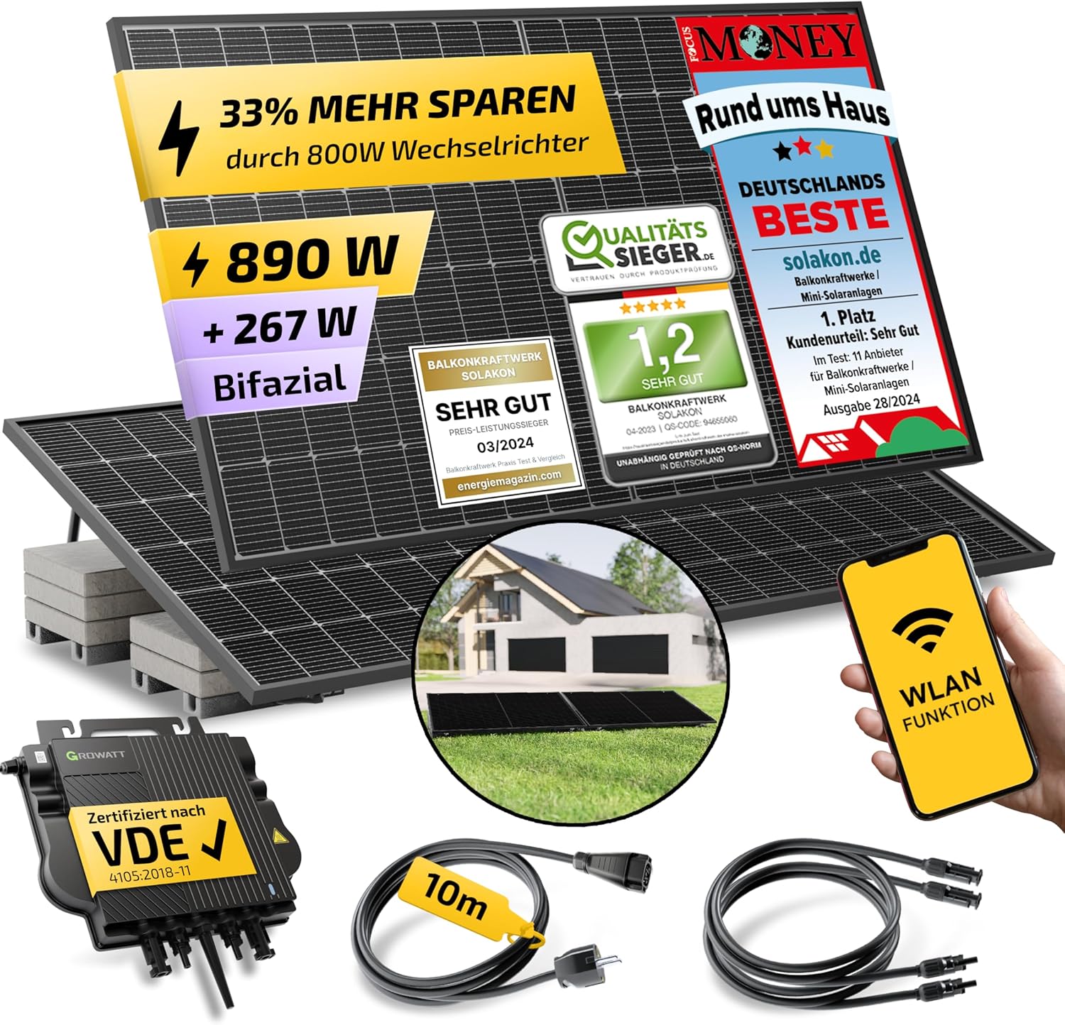 Solakon 900W Balkonkraftwerk