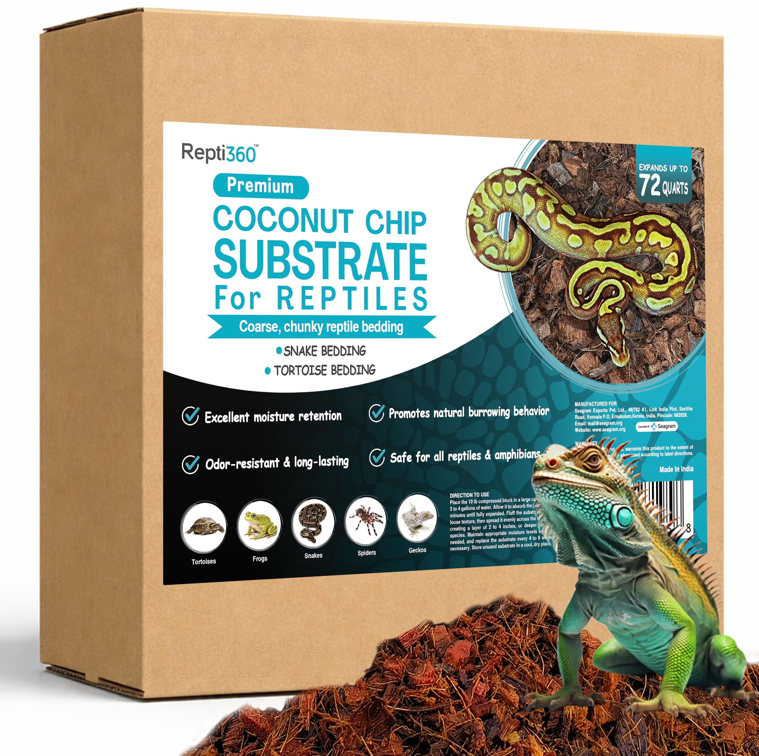 Repti360 Premium Coconut Chip Substrate