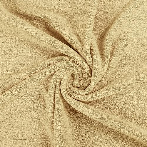 Miniatura 3 de Toallas de baño de algodón de lujo de 700 GSM (4 unidades, 27 x 54 pulgadas) por Utopia, Beige