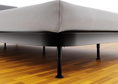 Miniatura 7 de Patas de soporte de marco de cama ajustables, patas de soporte pesadas, kit de refuerzo de listones de cama, elevadores de patas de cama de metal
