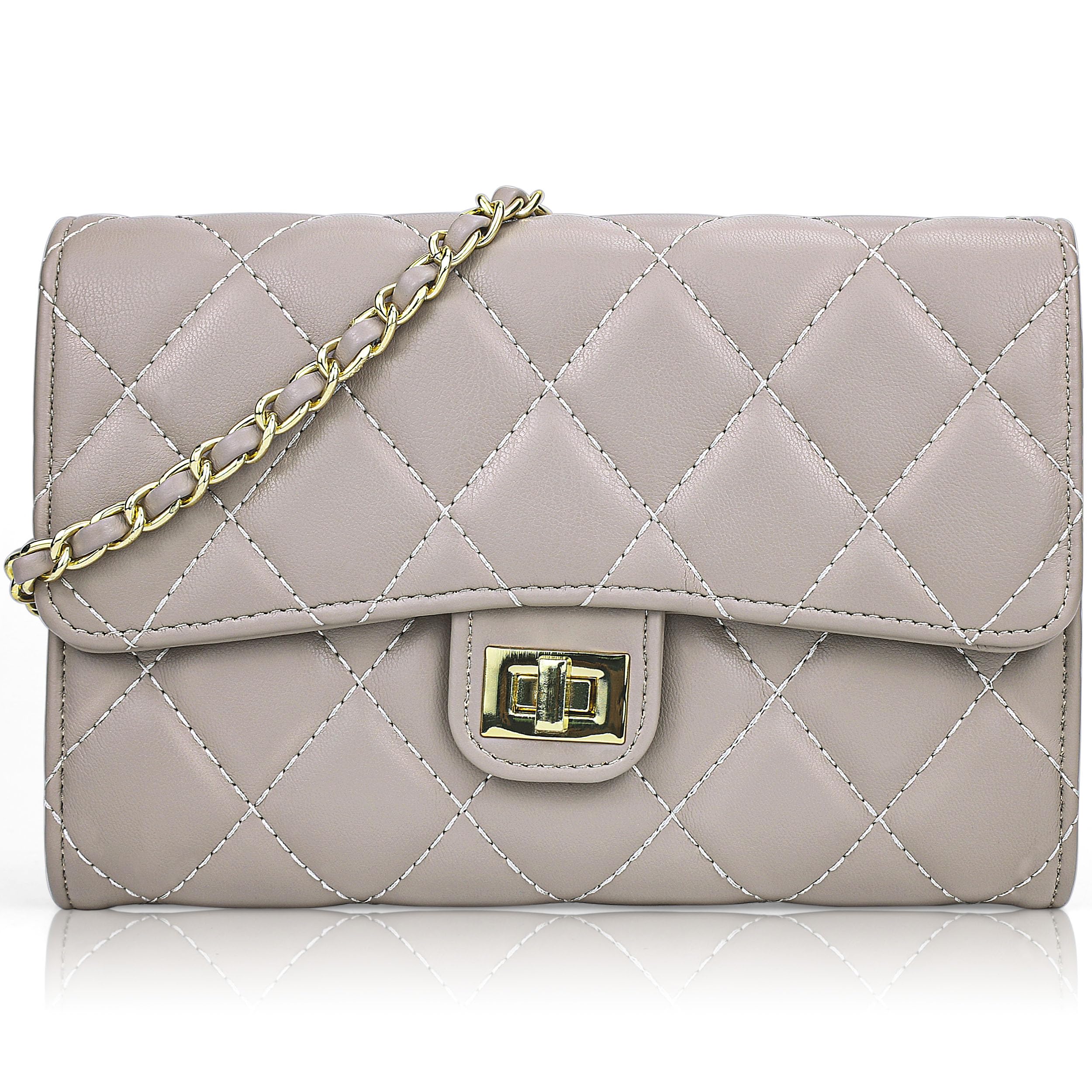 Small Purses for Women Quilted Crossbody Bags Ladies Trendy Shoulder Handbags Quilted Purses Women
