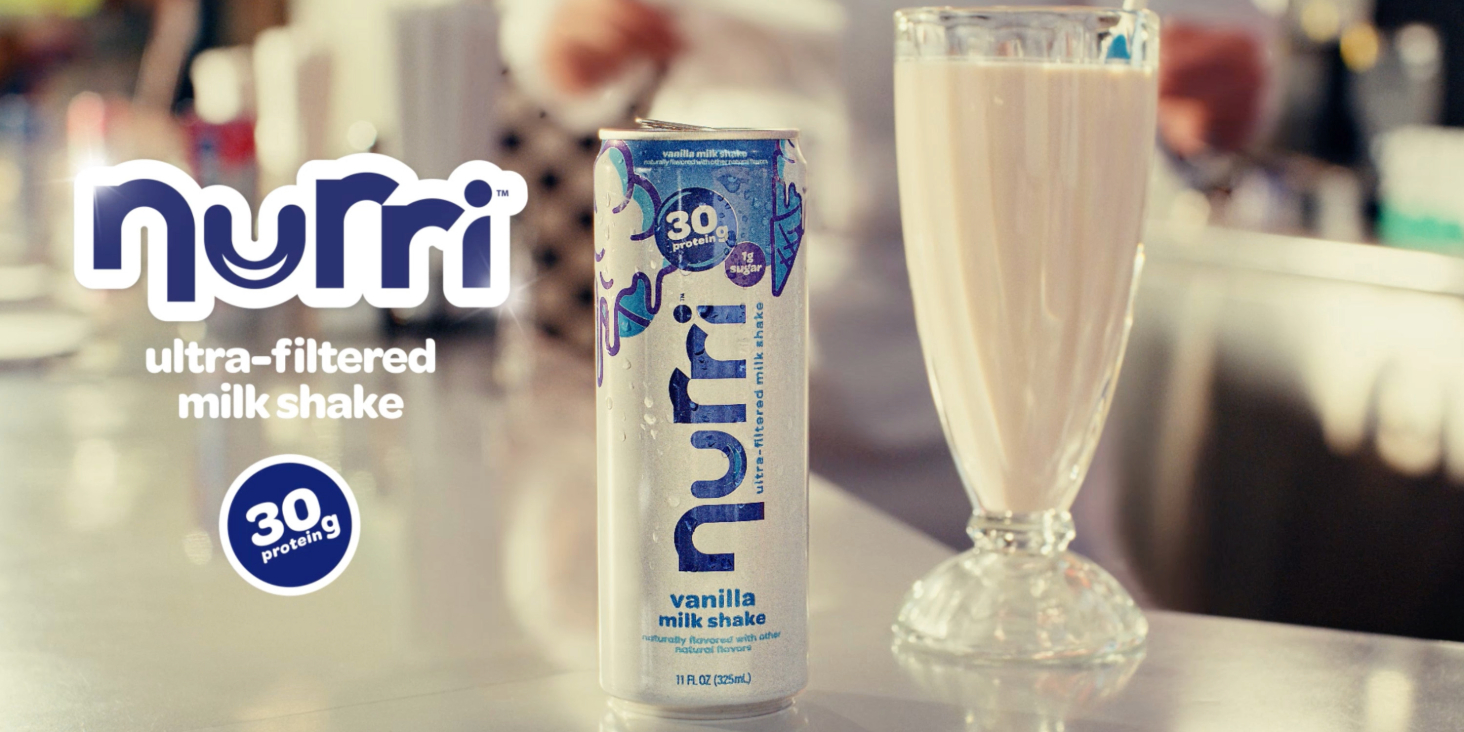 Nurri - 30g Protein Ultra Filtered Milk Shake – Vanilla - Lactose Free, Low Sugar, 150 Calories, 10 Vitamins and Minerals - 11 fl oz, 10 Cans