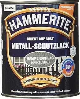 HAMMERITE 5087609 Hammerschlaglack Effektlack Dunkelgrau 750 ml
