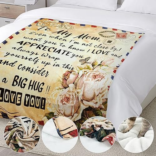 Miniatura 6 de Manta de forro polar personalizada para mamá, regalos de cumpleaños para mujeres de parte de hija
