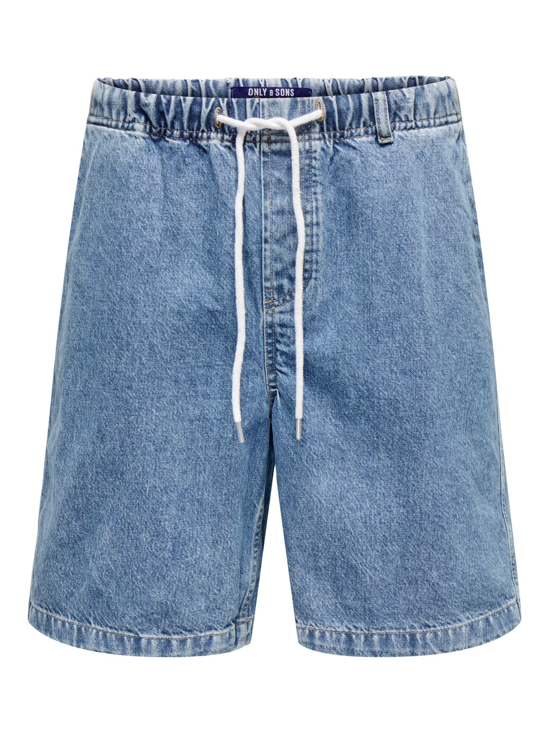 ONLY & SONS Onsfade Strings Mb 4159 DNM Shorts, Medium Blue (Medium Blue Denim), M