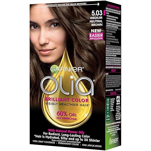 Vista 15 de Garnier Olia - Tinte para el cabello libre de amoníaco [4.0], marrón oscuro, 1 unidad (paquete de 4)